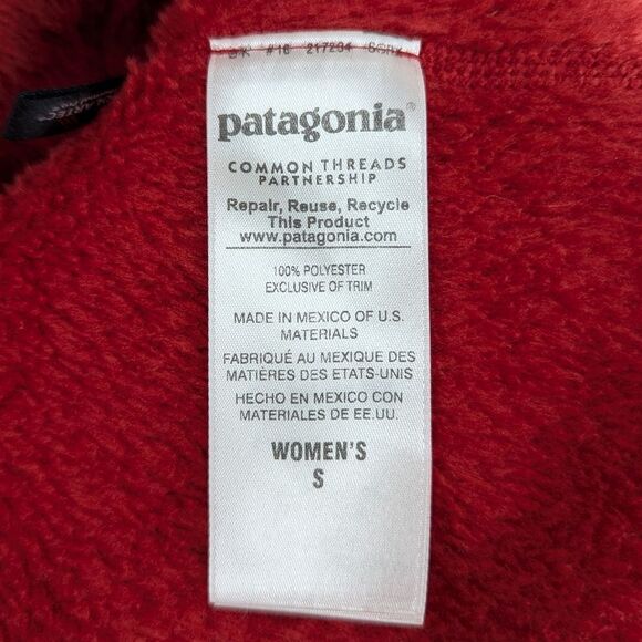 Patagonia Women's Re-Tool Vest Cochineal Polartec Zip-Up Thermal Pro Small - Picture 9 of 9